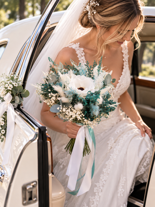 Bouquet de mariée Azur